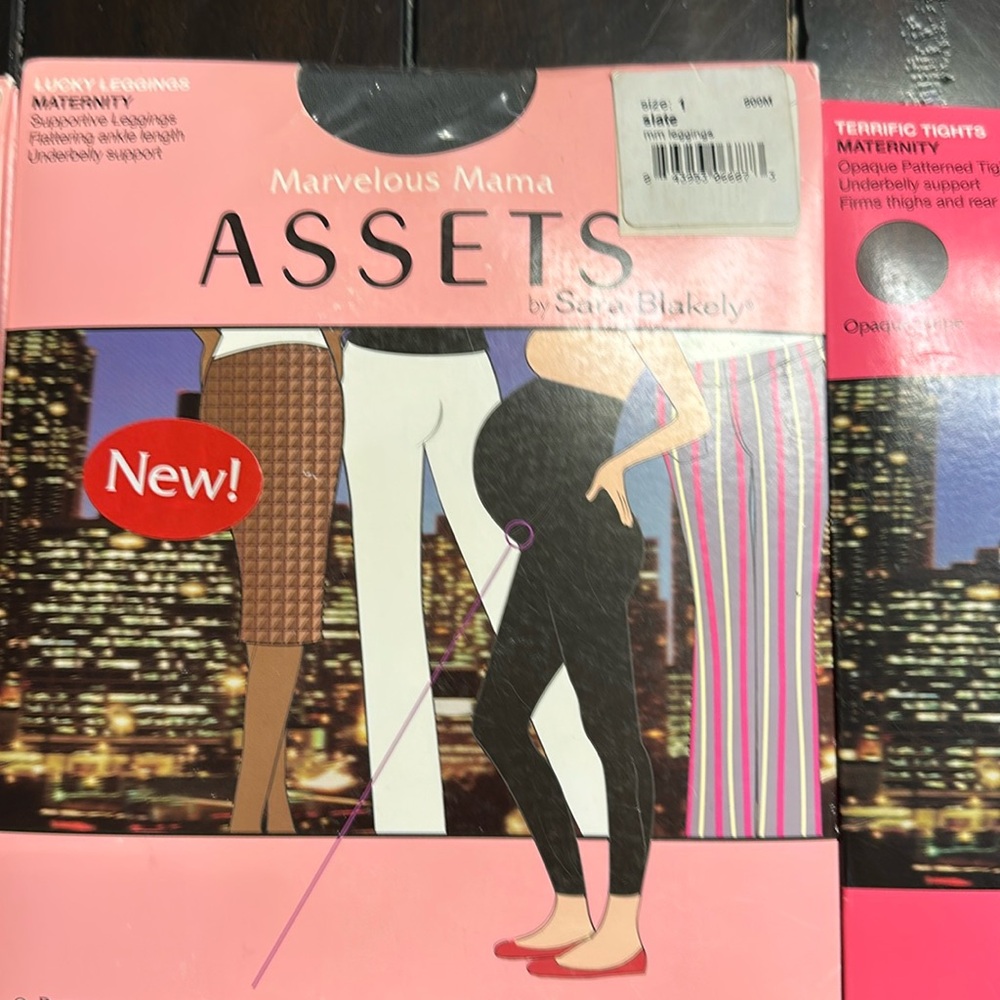 ASSETS Maternity Tights - Slate